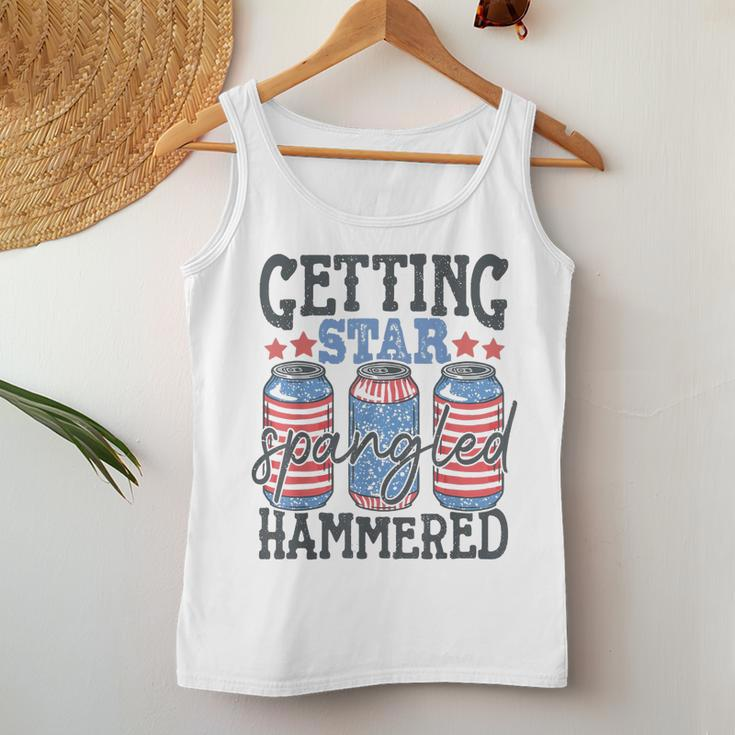 Getting Star Spangled Hammered Beer Lover 4Th Of July Women Tank Top Unique Gifts