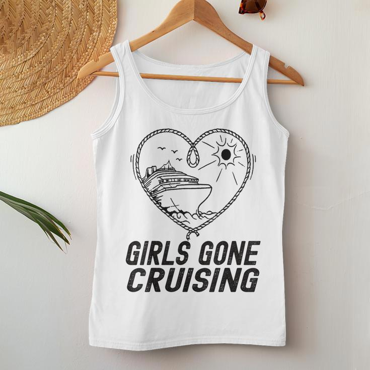 Girls Gone Cruising 2023 Fun Cruise Party Design Women Girls Women Tank Top Weekend Graphic Unique Gifts