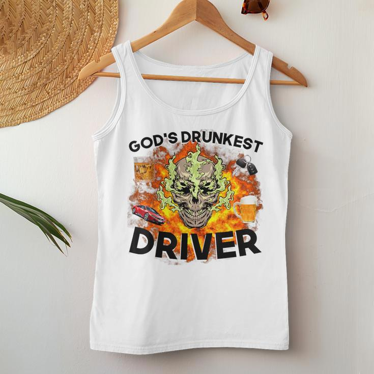 God's Drunkest Driver- Driver Vintage Meme Women Tank Top Unique Gifts