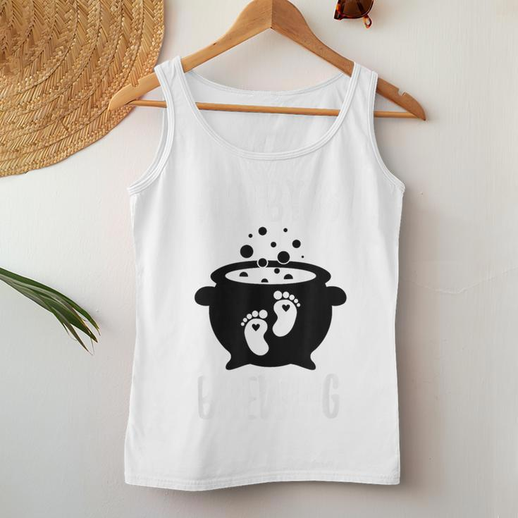 Halloween Pregnancy Announcement For A Baby Is Brewing Women Tank Top Funny Gifts