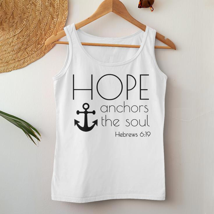 Hope Anchors The Soul Hebrews 619 Christians Belief Women Tank Top Unique Gifts