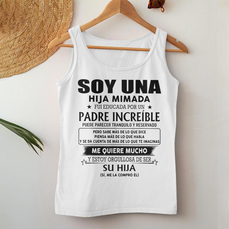 I'm A Pampered Daughter Was Educated By An Amazing Father Can Women Tank Top Funny Gifts