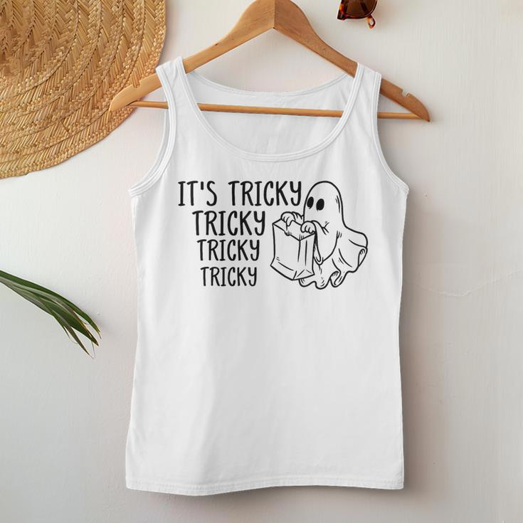 Its Tricky Ghost Ghost Its Tricky Halloween Women Tank Top Unique Gifts
