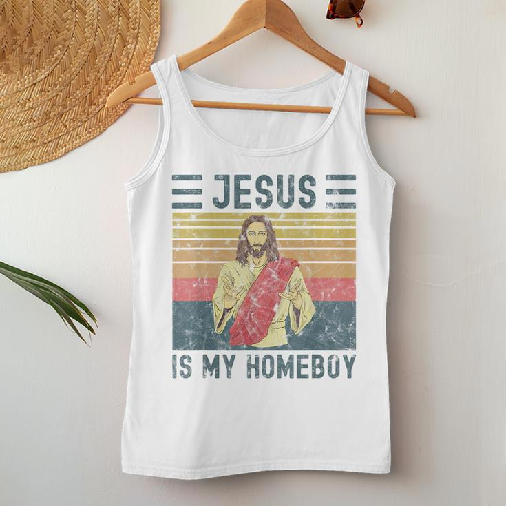Jesus Is My Homeboy Vintage Christian Women Tank Top Unique Gifts