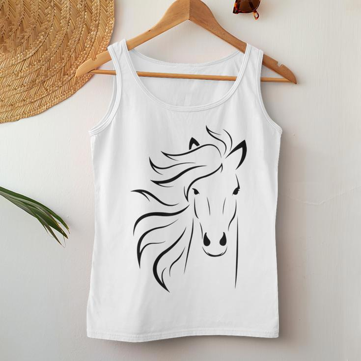 Just A Girl Who Loves HorsesHorse Racing Riding Women Tank Top Funny Gifts