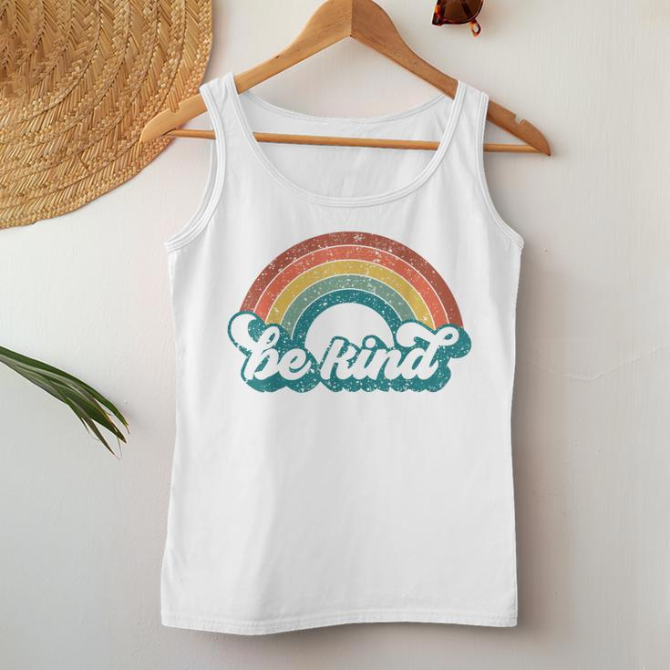 Be Kind Rainbow Lgbt Flag Lgbt Pride Month Retro Vintage Women Tank Top Unique Gifts