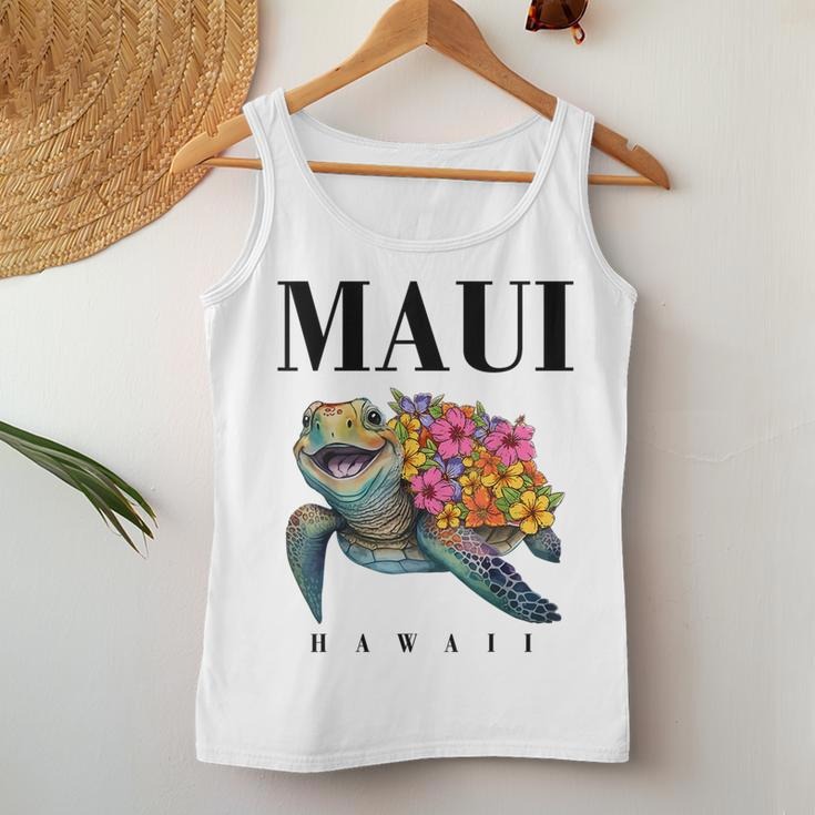 Maui HawaiianTurtle Hibiscus N Girl Hawaii Women Tank Top Funny Gifts