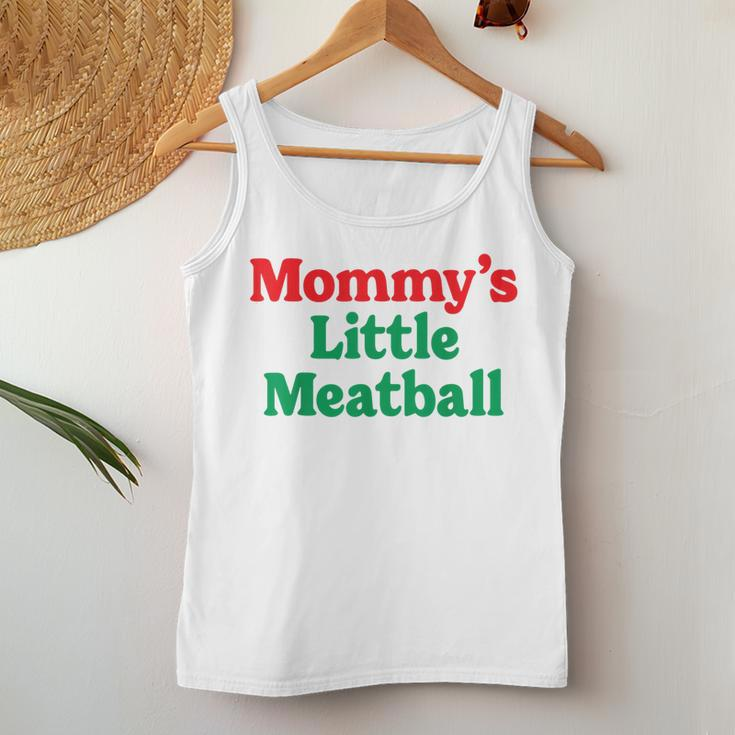 Mommy's Little Meatball Italian Im A Little Meatball Women Tank Top Unique Gifts