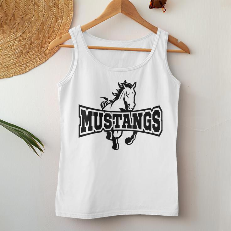Mustangs Teacher Student School Sports Fan Team Spirit Women Tank Top Funny Gifts