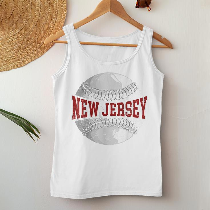 New Jersey Baseball Lovers Nj Moms Dads Garden State Women Tank Top Unique Gifts