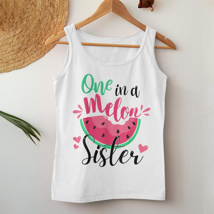 One In A Melon Sister Summer Birthday Party Matching Family Women Tank Top Unique Gifts