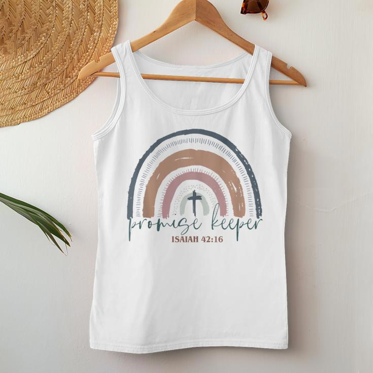 Promise Keeper Christian Bible Quote Boho Rainbow Women Tank Top Unique Gifts