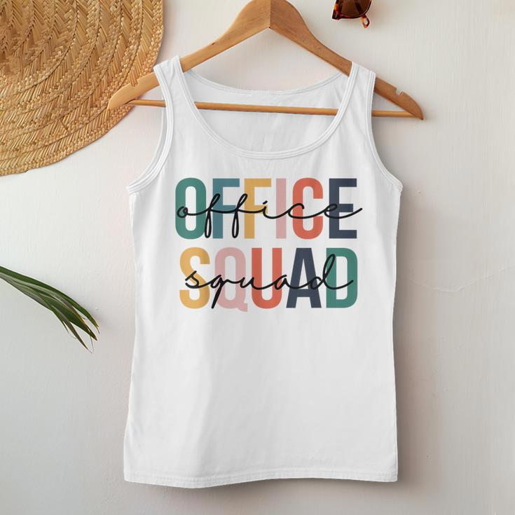 Retro Office Squad Back To School Teachers Students Women Tank Top Funny Gifts