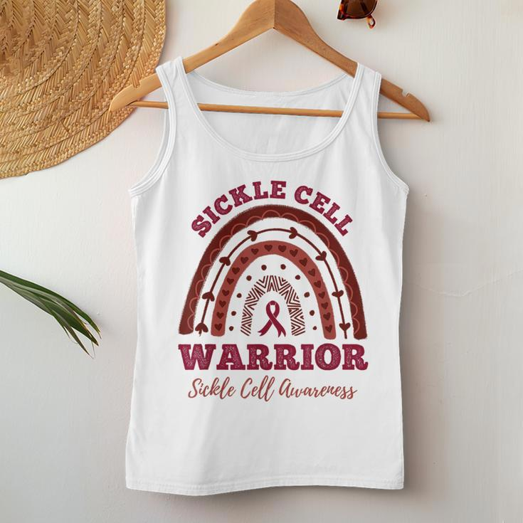 Sickle Cell Warrior Rainbow Sickle Cell Awareness Women Tank Top Unique Gifts