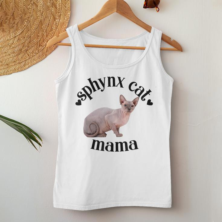 Sphynx Cat Mama Cute Sphynx Mom Sphynx Lover Cat Mom Women Tank Top Basic Casual Daily Weekend Graphic Funny Gifts