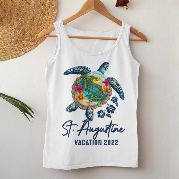 St Augustine Sea Turtle Florida Family Vacation 2022 Women Tank Top Unique Gifts