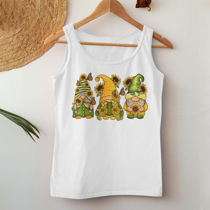 Sunflower Gnome Funny Hippie Gnome Women Men Kid Women Tank Top Basic Casual Daily Weekend Graphic Personalized Gifts