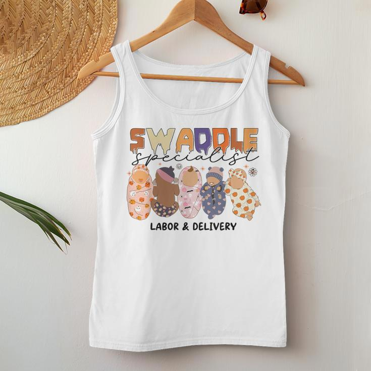 Swaddle Specialist Labor Delivery Nurse Halloween Women Tank Top Unique Gifts
