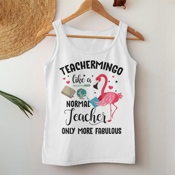 Teachermingo Like A Normal Teacher Only More Fabulous Funny Women Tank Top Basic Casual Daily Weekend Graphic Personalized Gifts