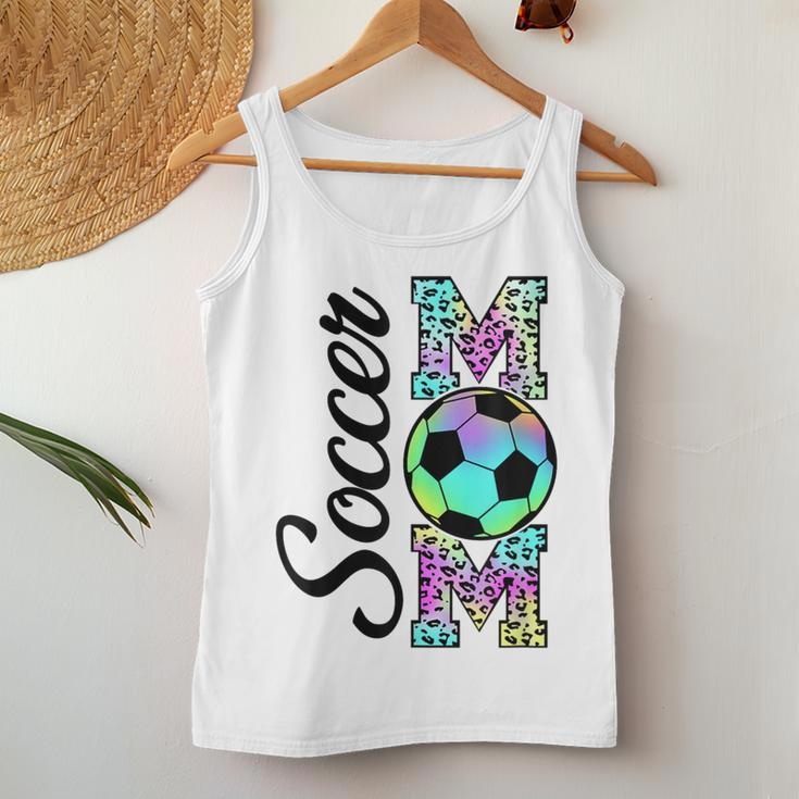 Tie-Dye Leopard Soccer Mom Support Soccer Players Women Tank Top Unique Gifts