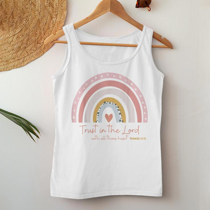 Trust In The Lord Christian Follower Of Christ Women Boho Women Tank Top Unique Gifts