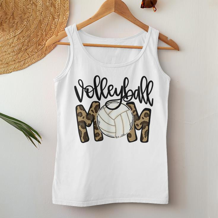 Volleyball Mom Leopard Ball Mom Women Tank Top Unique Gifts