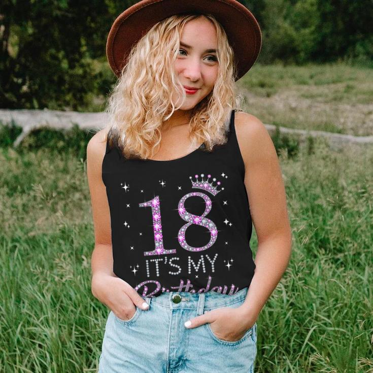 18 It's My Birthday Pink Crown Happy 18Th Birthday Girl Women Tank Top Gifts for Her