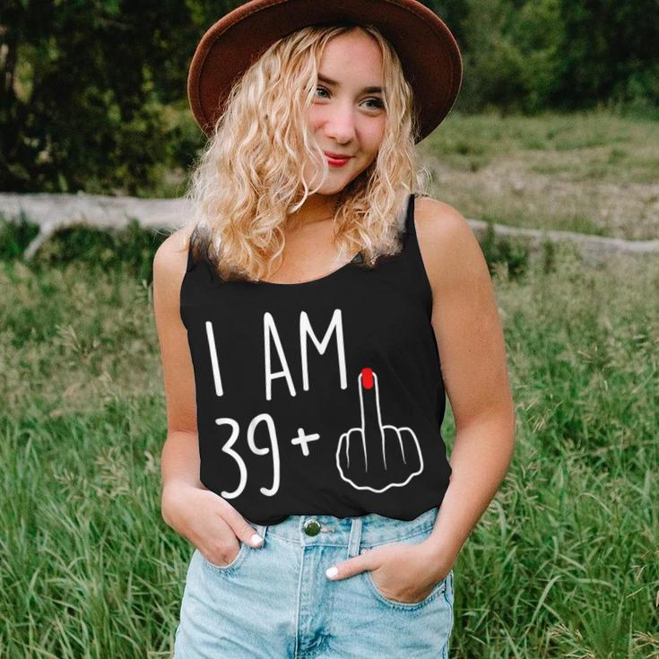 I Am 39 Plus 1 Middle Finger For A 40Th Birthday For Women Tank Top Gifts for Her