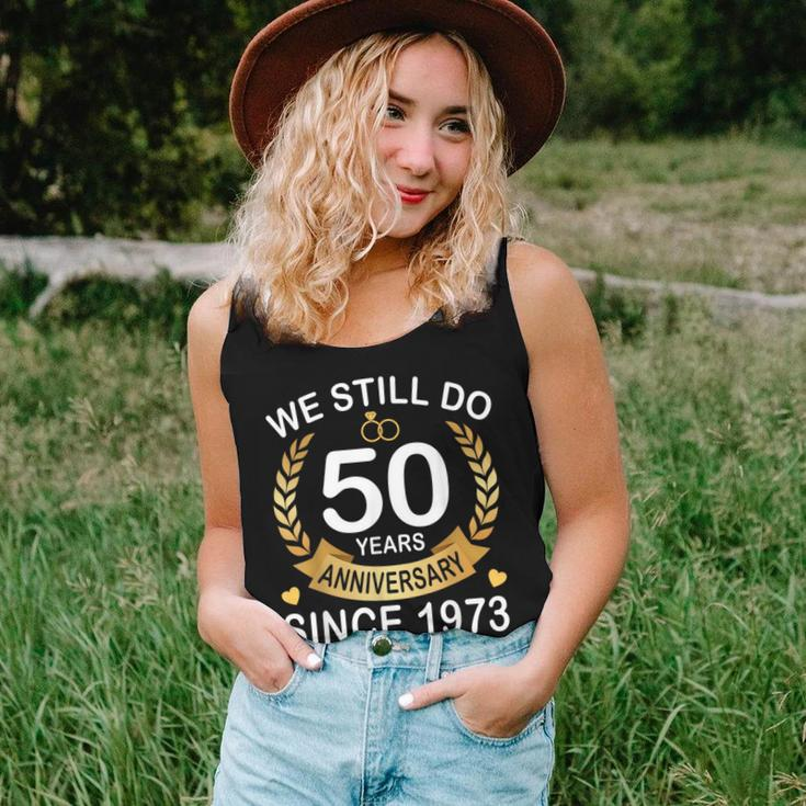 50Th Wedding Anniversary We Still Do 50 Years Since 1973 Women Tank Top Basic Casual Daily Weekend Graphic Gifts for Her