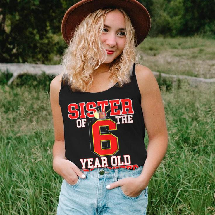 6Th Birthday Sister Of The Firefighter 6 Matching Family Women Tank Top Gifts for Her