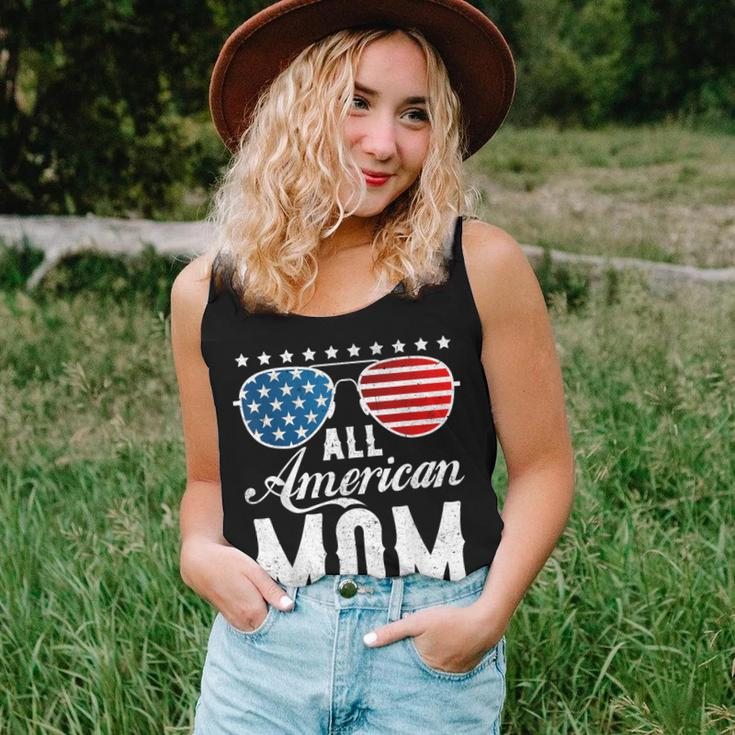 All American Mom - Usa Flag 4Th Of July Matching Sunglasses Women Tank Top Gifts for Her