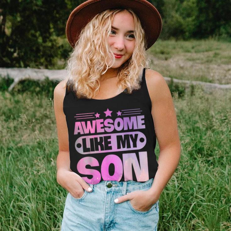 Awesome Like My Son For Mom Dad Women Tank Top Basic Casual Daily Weekend Graphic Gifts for Her