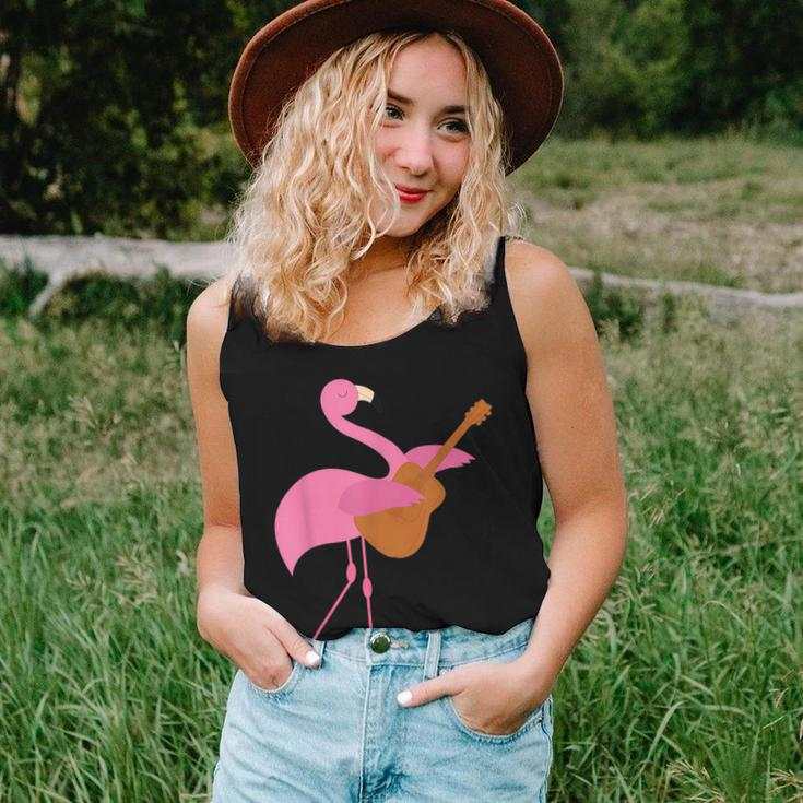 Beautiful Flamingo Playing Guitar Musician Women Tank Top Gifts for Her