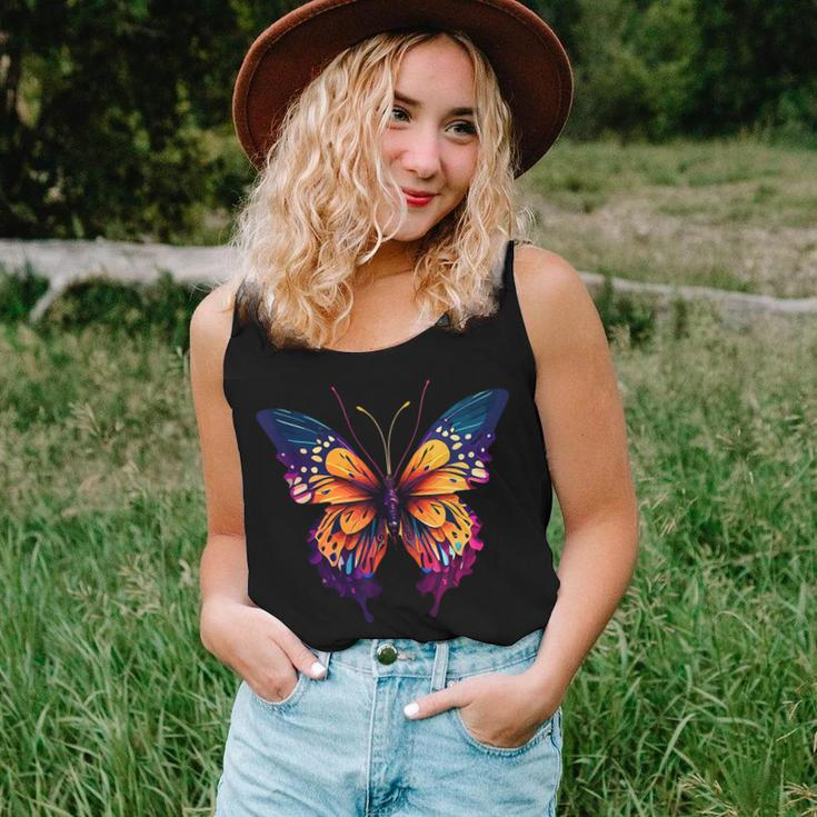 Beautiful Watercolor Butterfly Graphic Women Tank Top Gifts for Her