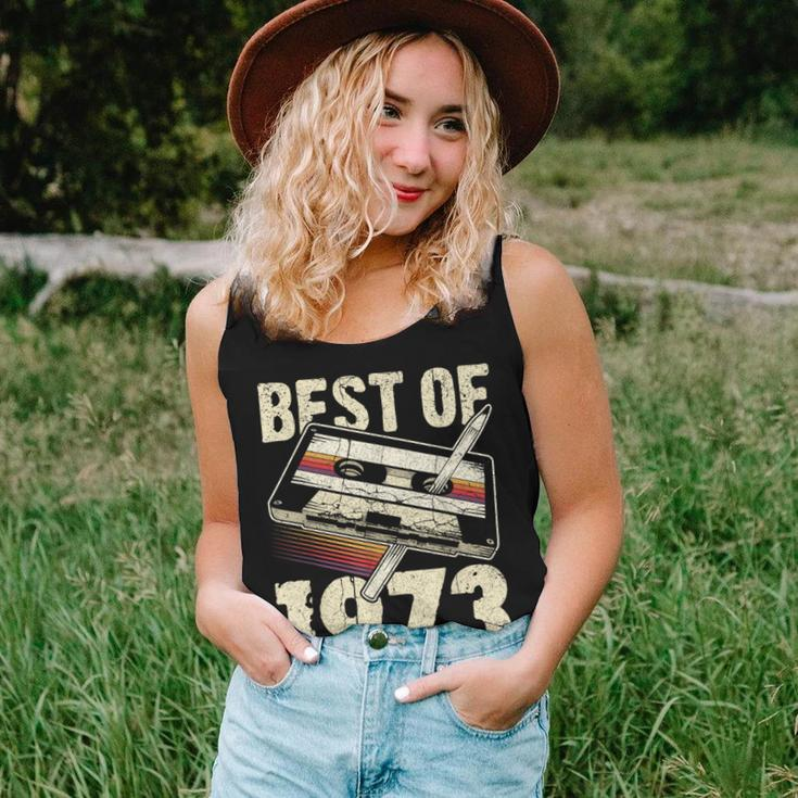 Best Of 1973 Audio Cassette 50Th Birthday 50 Years Old Women Tank Top Gifts for Her