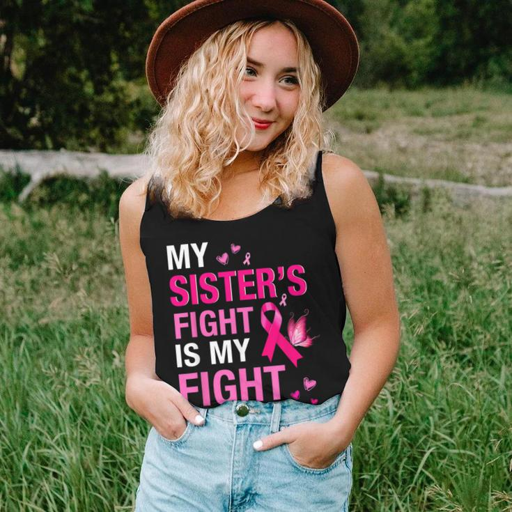 Breast Cancer My Sisters Fight Is My Fight Breast Cancer Women Tank Top Gifts for Her