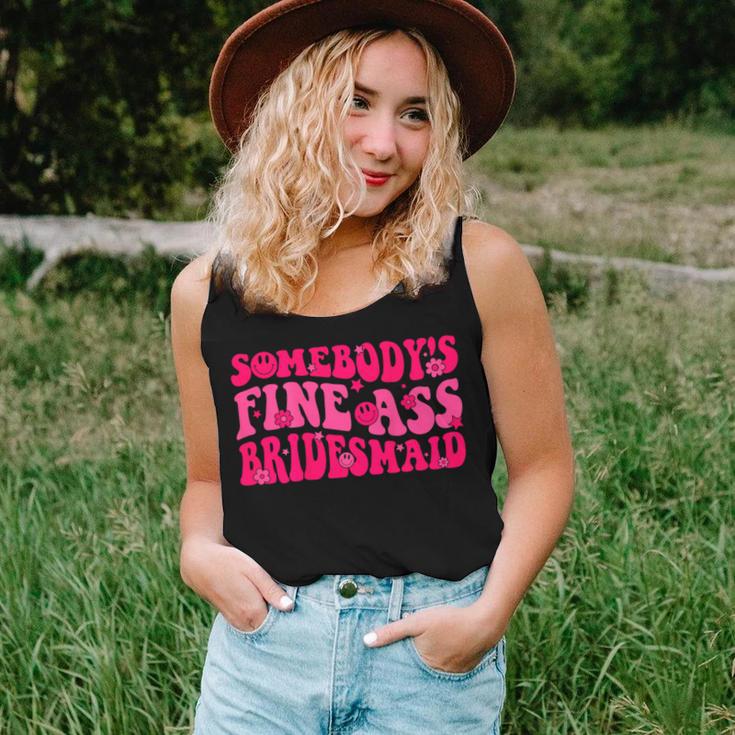 Bridesmaid Bride Squad Bridal Shower Groovy Bachelorette Women Tank Top Gifts for Her