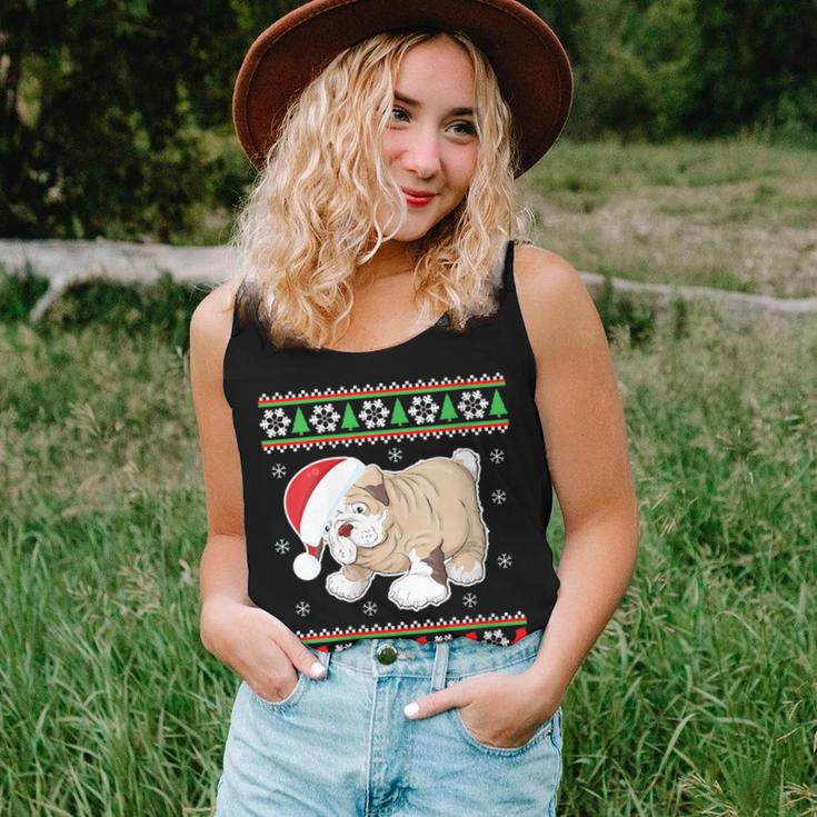 Bulldog Dog-Ugly Christmas-Sweater Xmas Women Tank Top Gifts for Her