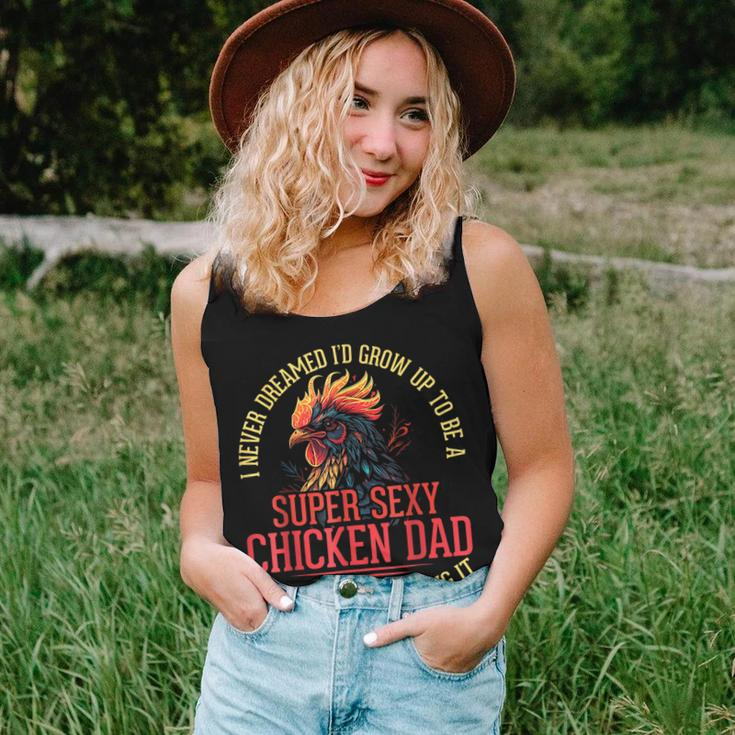 Chicken Lover Best Dad Ever Chicken Farmer Fathers Day Women Tank Top Basic Casual Daily Weekend Graphic Gifts for Her