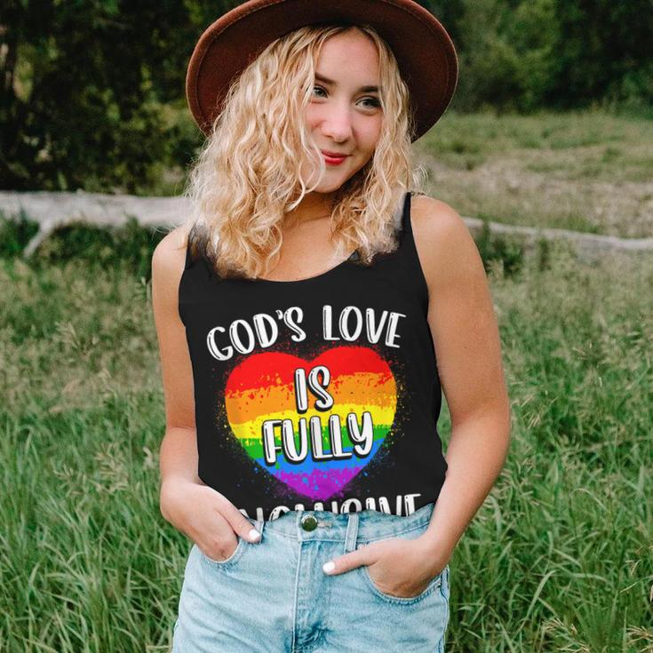 Christian Gods Love Is Fully Lgbt Flag Gay Pride Month Women Tank Top Gifts for Her