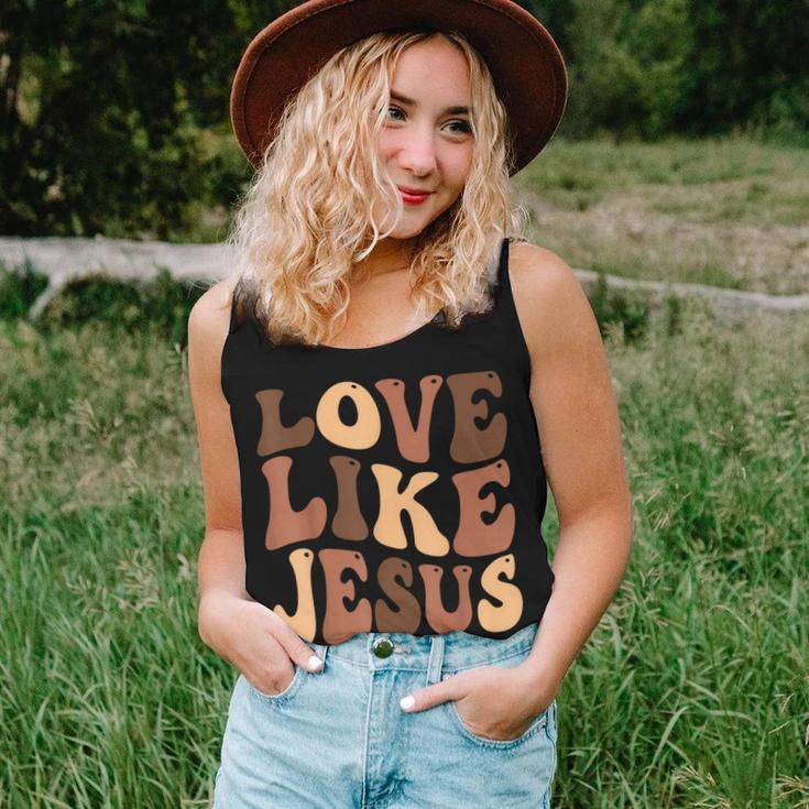 Christian Love Like Jesus Melanin Black History Women Tank Top Basic Casual Daily Weekend Graphic Gifts for Her