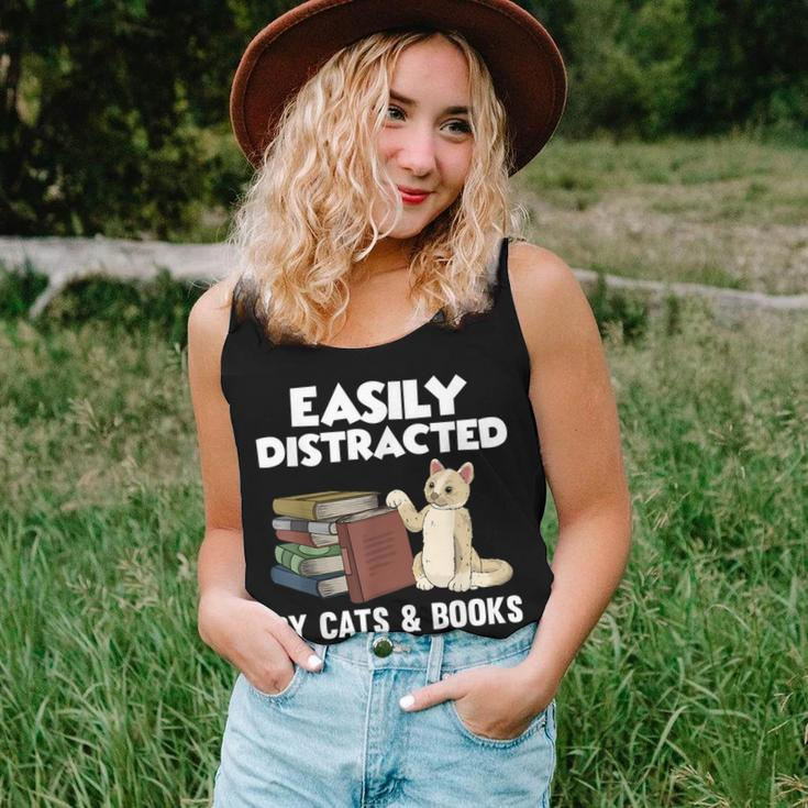 Cool Book Reader For Men Women Book Lover Bookworm Cat Book Women Tank Top Gifts for Her