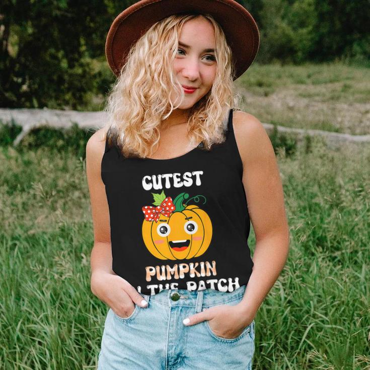 Cutest Pumpkin In The Patch Baby Girl Halloween Fall Women Tank Top Gifts for Her