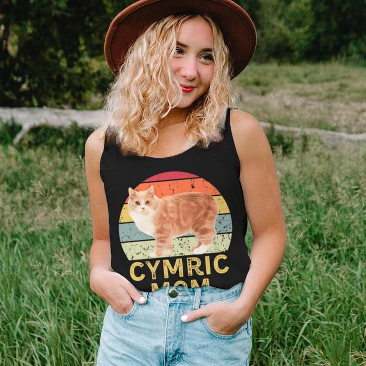 Cymric Cat Mom Retro Vintage Cats Lovers & Owners Women Tank Top Gifts for Her