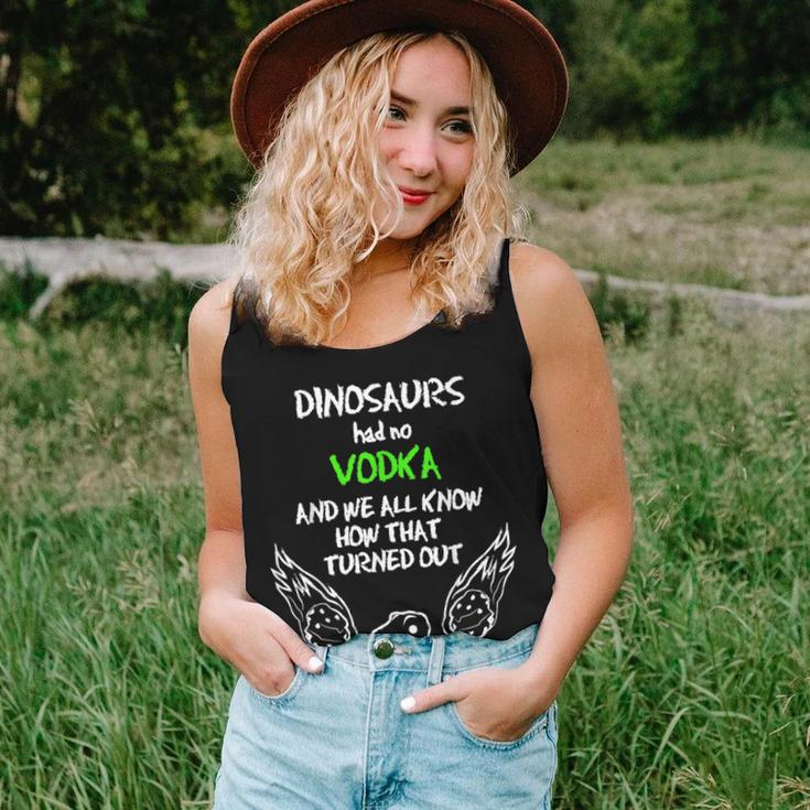 Dinosaurs Had No Vodka Outfit Alcohol Quote Vodka Women Tank Top Gifts for Her