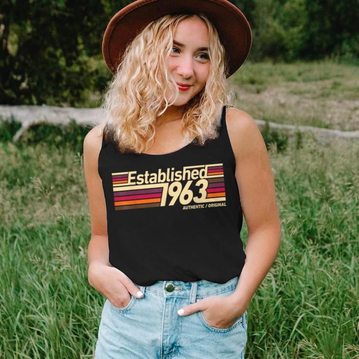 Established 1963 Stripe - 60Th Birthday Gift Idea For Men Women Tank Top Weekend Graphic Gifts for Her