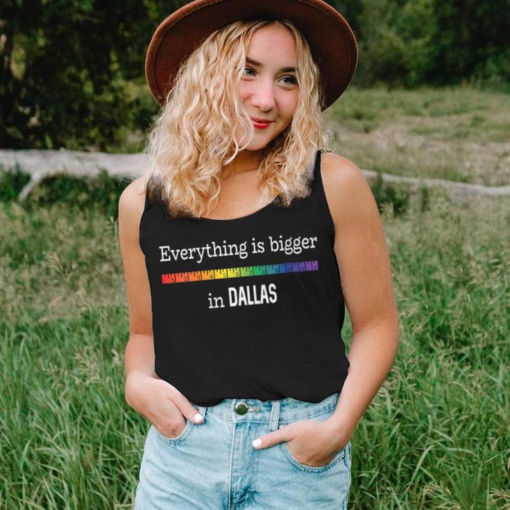 Everything Is Bigger In Dallas Gay Pride Women Tank Top Gifts for Her