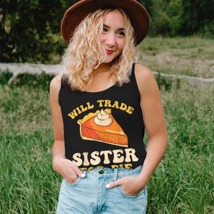 Fall Thanksgiving Will Trade Sister For Pie Women Tank Top Gifts for Her