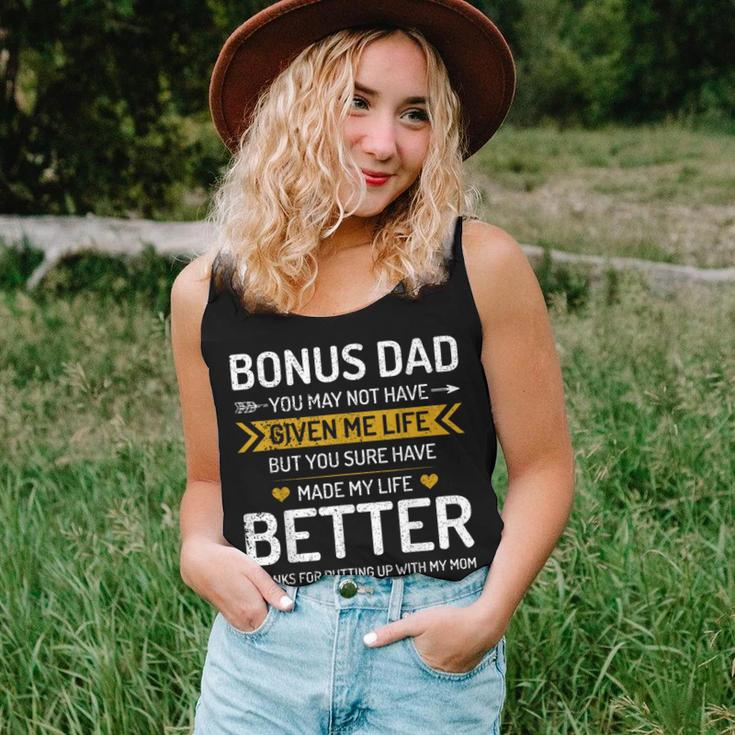 Fathers Day Bonus Dad From Daughter Son Wife Women Tank Top Gifts for Her