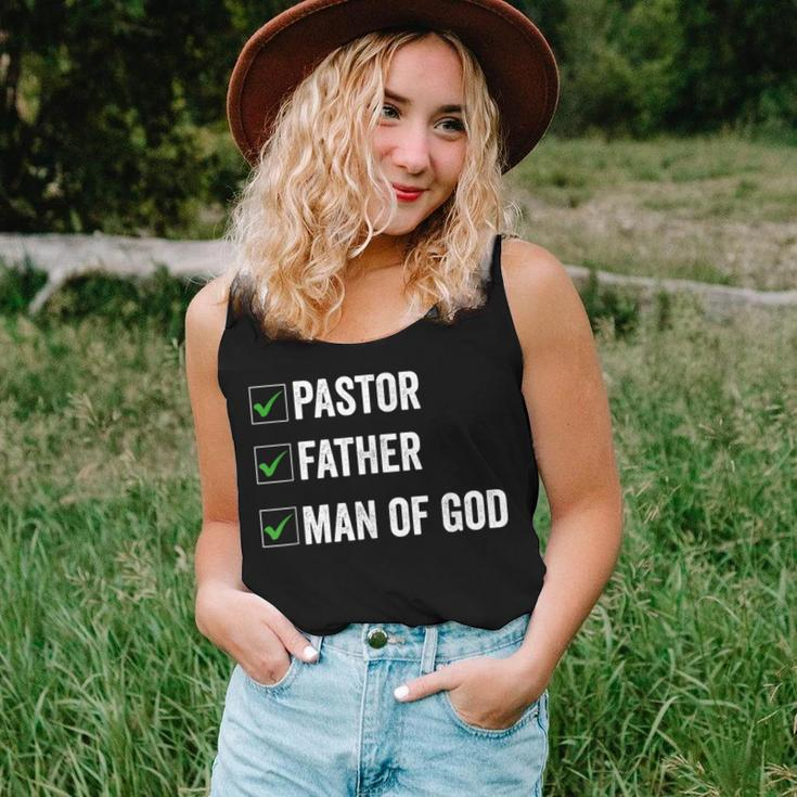 Fathers Day From Church Pastor Dad Man Of God Women Tank Top Basic Casual Daily Weekend Graphic Gifts for Her